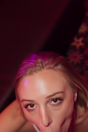 Lovely Lo Glows Under Neon Lights With Slick Wet Sessions