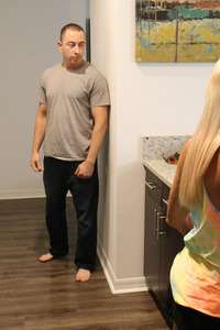 Lenna Lux Giving A Secret Blowjob To Connor In The Kitchen While Talking To His Mom